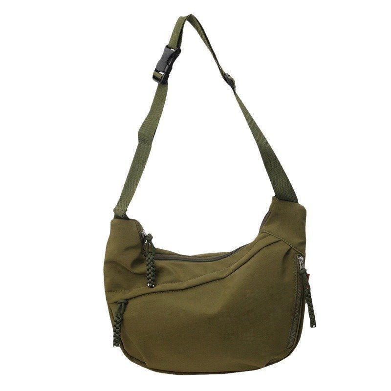 2026 New Canvas Crossbody Bag for Women – Large Capacity Dumpling Style Tote Bag for Students & Daily Use - Image 3